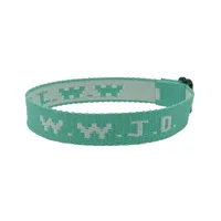 W.W.J.D. Letter Jacquard Printed Wrist Strap Bracelet Ribbon Unisex WWJD Bracelet Adjustable Bracelet sku image 4