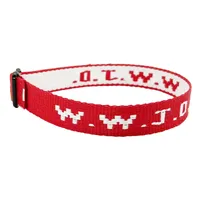 W.W.J.D. Letter Jacquard Printed Wrist Strap Bracelet Ribbon Unisex WWJD Bracelet Adjustable Bracelet sku image 6