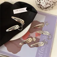 Women's Basic Simple Style Commute Letter Star Bow Knot Metal Hair Clip main image 1