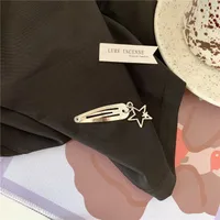 Women's Basic Simple Style Commute Letter Star Bow Knot Metal Hair Clip sku image 1