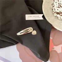 Women's Basic Simple Style Commute Letter Star Bow Knot Metal Hair Clip sku image 3