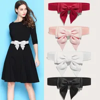 Casual Solid Color Bow Knot Cotton Women's Leather Belts main image 1