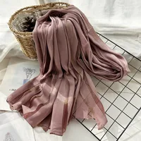 Women's Chinoiserie Ethnic Style Stripe Artificial Cotton  Silk Nylon Silk Scarf sku image 23