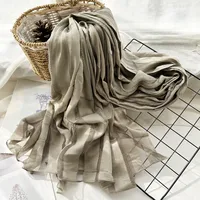 Women's Chinoiserie Ethnic Style Stripe Artificial Cotton  Silk Nylon Silk Scarf sku image 25