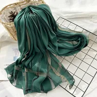 Women's Chinoiserie Ethnic Style Stripe Artificial Cotton  Silk Nylon Silk Scarf sku image 22