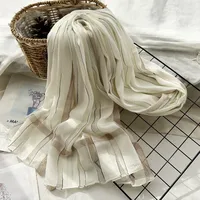 Women's Chinoiserie Ethnic Style Stripe Artificial Cotton  Silk Nylon Silk Scarf sku image 27
