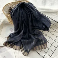 Women's Chinoiserie Ethnic Style Stripe Artificial Cotton  Silk Nylon Silk Scarf sku image 30