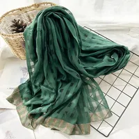 Women's Chinoiserie Ethnic Style Stripe Artificial Cotton  Silk Nylon Silk Scarf sku image 31