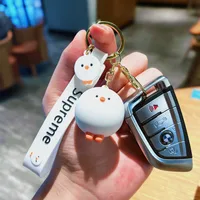 Cartoon Style Letter PVC Unisex Keychain main image 3