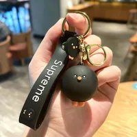 Cartoon Style Letter PVC Unisex Keychain sku image 1