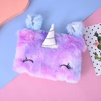 Unisex Medium Plush  Cute Square Zipper Crossbody Bag main image 4