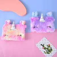Unisex Medium Plush  Cute Square Zipper Crossbody Bag main image 2