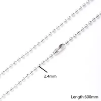 10 Strands/Package 450mm 600mm 304 Stainless Steel Gold Plated Ball Solid Color Polished Semi-Finished Necklace Chain main image 9