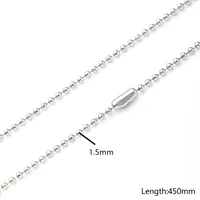 10 Strands/Package 450mm 600mm 304 Stainless Steel Gold Plated Ball Solid Color Polished Semi-Finished Necklace Chain main image 6