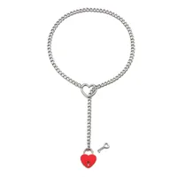 304 Stainless Steel Simple Style Hollow Out Heart Shape Pendant Necklace sku image 49