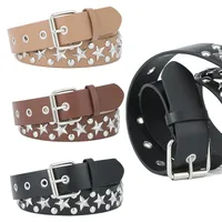 IG Style Punk Star Pu Leather Iron  Women's Leather Belts main image 1