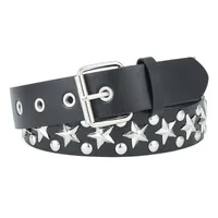 IG Style Punk Star Pu Leather Iron  Women's Leather Belts sku image 1