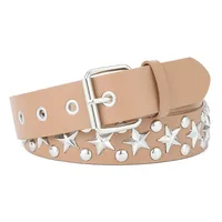IG Style Punk Star Pu Leather Iron  Women's Leather Belts sku image 5
