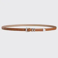 Basic Simple Style Solid Color Pu Leather Alloy Women's Leather Belts sku image 5