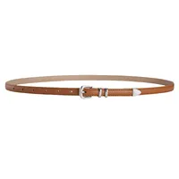 Basic Simple Style Solid Color Pu Leather Alloy Women's Leather Belts main image 5