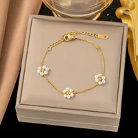 Titanium Steel Sweet Plating Printing Bracelets Necklace sku image 6