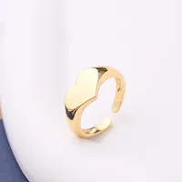 Copper 18K Gold Plated Opening Plating Inlay Eight Awn Star Heart Shape Zircon Adjustable Ring main image 2