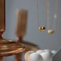 Wholesale Jewelry IG Style Sweet Heart Shape Titanium Steel Necklace main image 4