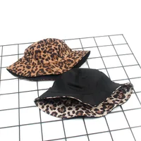 Unisex Casual Simple Style Leopard Wide Eaves Bucket Hat main image 3