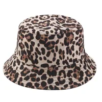 Unisex Casual Simple Style Leopard Wide Eaves Bucket Hat main image 5