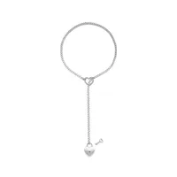 304 Stainless Steel Simple Style Hollow Out Heart Shape Pendant Necklace sku image 42