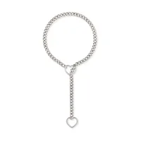 304 Stainless Steel Simple Style Hollow Out Heart Shape Pendant Necklace sku image 29