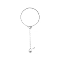 304 Stainless Steel Simple Style Hollow Out Heart Shape Pendant Necklace sku image 46