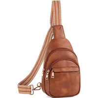 Women's Basic Classic Style Solid Color Pu Leather Waist Bags main image 4