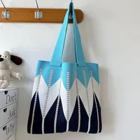 Women's Medium Polyester Color Block Vintage Style Classic Style Square Open Shoulder Bag sku image 2