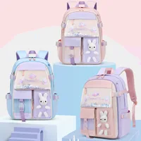 Waterproof Animal Cartoon Letter School Daily Kids Backpack main image 1