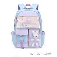 Waterproof Animal Cartoon Letter School Daily Kids Backpack sku image 5