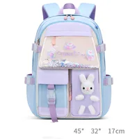 Waterproof Animal Cartoon Letter School Daily Kids Backpack sku image 8