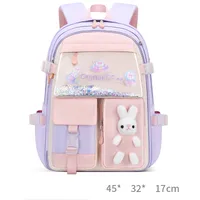 Waterproof Animal Cartoon Letter School Daily Kids Backpack sku image 9