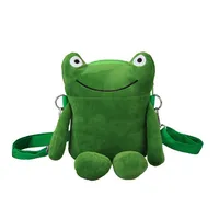 Women's Small Cotton Plush Animal Cute Square Zipper Crossbody Bag main image 3