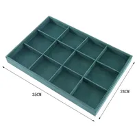 Dark Green Internet Red Jewelry Tray Bracelet Bracelet Ring Yu Pei Earrings Jewelry Display Rack Jewelry Storage Rack sku image 4