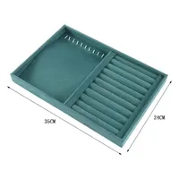 Dark Green Internet Red Jewelry Tray Bracelet Bracelet Ring Yu Pei Earrings Jewelry Display Rack Jewelry Storage Rack sku image 7
