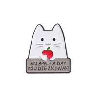 Cute Letter Cat Alloy Stoving Varnish Unisex Brooches sku image 5