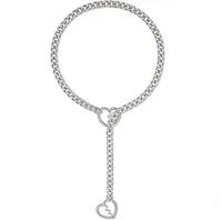 304 Stainless Steel Simple Style Hollow Out Heart Shape Pendant Necklace sku image 26