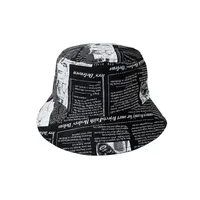 Women's Casual Preppy Style Artistic Letter Wide Eaves Bucket Hat main image 5
