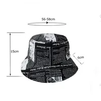 Women's Casual Preppy Style Artistic Letter Wide Eaves Bucket Hat main image 6