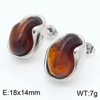 1 Pair Vintage Style Water Droplets 304 Stainless Steel 18K Gold Plated Ear Studs sku image 3