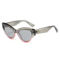 Basic Simple Style Solid Color Ac Cat Eye Full Frame Women's Sunglasses sku image 2