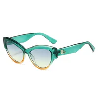Basic Simple Style Solid Color Ac Cat Eye Full Frame Women's Sunglasses main image 3