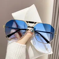 Basic Simple Style Solid Color Ac Polygon Full Frame Women's Sunglasses main image 4