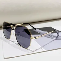 Basic Simple Style Solid Color Ac Polygon Full Frame Women's Sunglasses sku image 1
